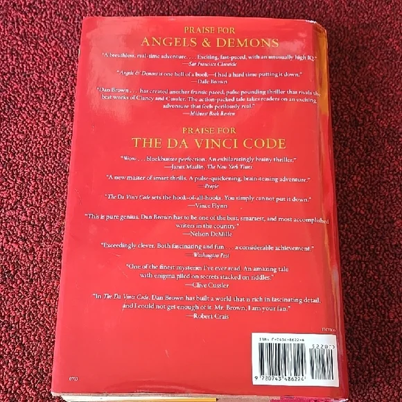 's 'Angels & Demons' Hardcover Book - Yellow and Red Cover - Picture 2 of 2